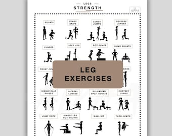 Leg Exercises Sheet, Gymnastics Training Sheet, Gymnastics Conditioning Printable,  Gymnastics workouts