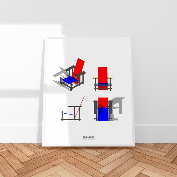 Red And Blue Chair Plans