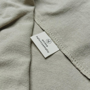 Personalized Fold over Cotton Labels for Handmade items– Small Business Tags, Fabric Tags for Branding