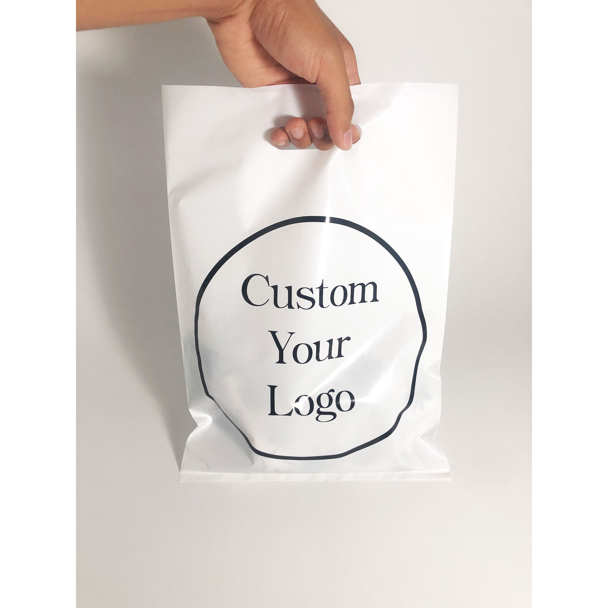CRASPIRE 500 pc Printed Plastic Bags, Rectangle, Mixed Color, 30x20cm,  Unilateral Thickness: 0.035mm