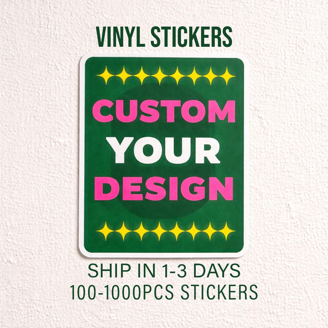 100-1000pcs Custom Vinyl Stickers, Die Cut Stickers, Personalized Logo ...