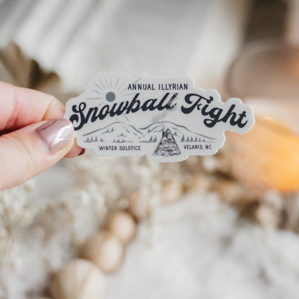 ACOTAR Snowball Fight Sticker | A Court of Thorns and Roses | Sarah J Maas | Bat Boys | Rhysand Cassian Azriel | Illyrian | Kindle Stickers