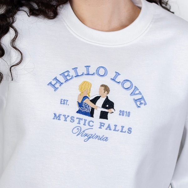 Klaroline sweatshirt / Klaroline sweatshirt / Hello love / Klaus Mikaelson / Caroline Forbes/ Vampire Diaries / Vampire Diaries sweatshirt