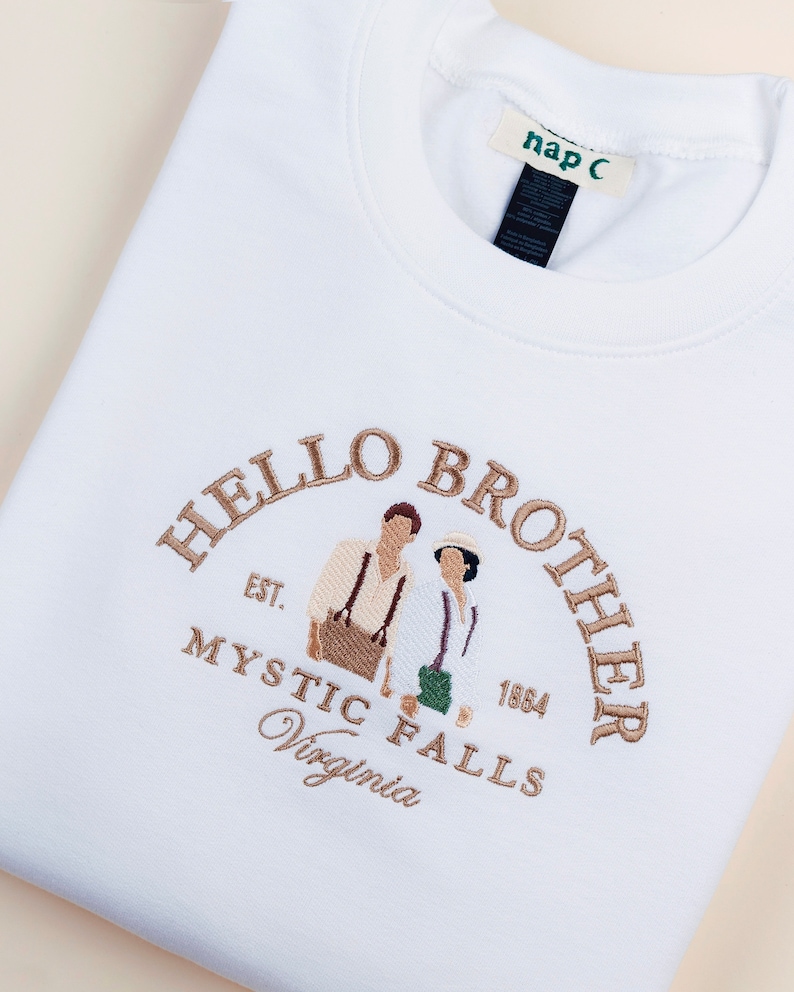 Hello brother sweatshirt / vampire diaries sweatshirt / vampire diaries sweatshirt / hello brother / vampire diaries / vampire diaries White