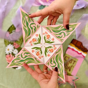 Carta tascabile Puzzle | "È primavera" | vibrazioni primaverili | Mappa pieghevole | Mappa originale immagine 4