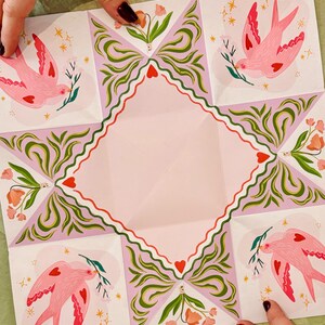Carta tascabile Puzzle | "È primavera" | vibrazioni primaverili | Mappa pieghevole | Mappa originale immagine 6
