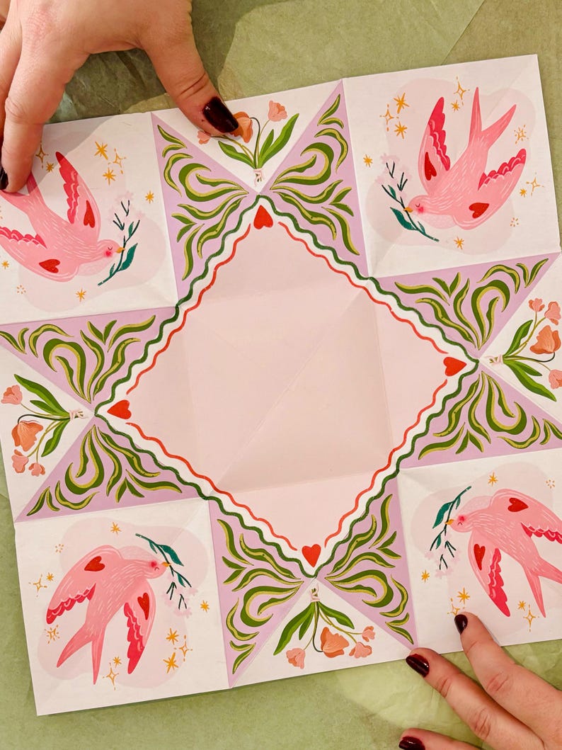Carta tascabile Puzzle | "È primavera" | vibrazioni primaverili | Mappa pieghevole | Mappa originale immagine 6