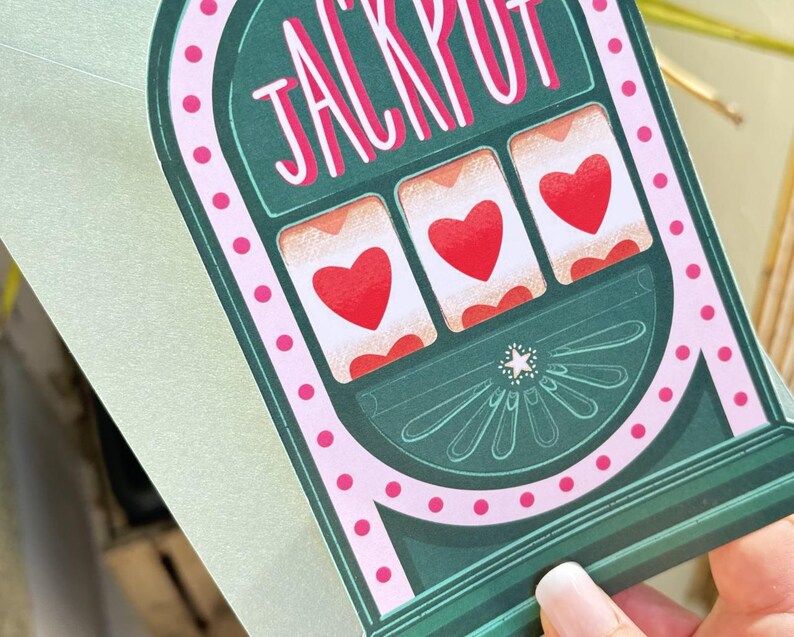 Carte mots d'amour | Carte Jackpot | Fêtes des mères | Mother's Day Greeting Card image 2