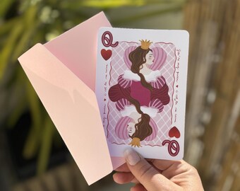 Carta Regina | Mappa classica | "Sei la mia regina" | Festa della mamma | Biglietto d'auguri