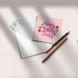 Carte Fête des mères | Mini carte | Mother's Day | Greeting Card