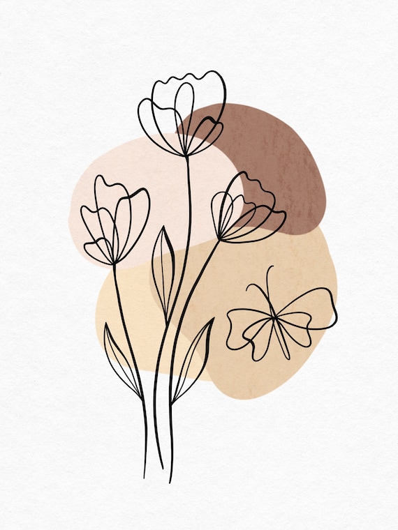 Aesthetic on sale flowers drawing
