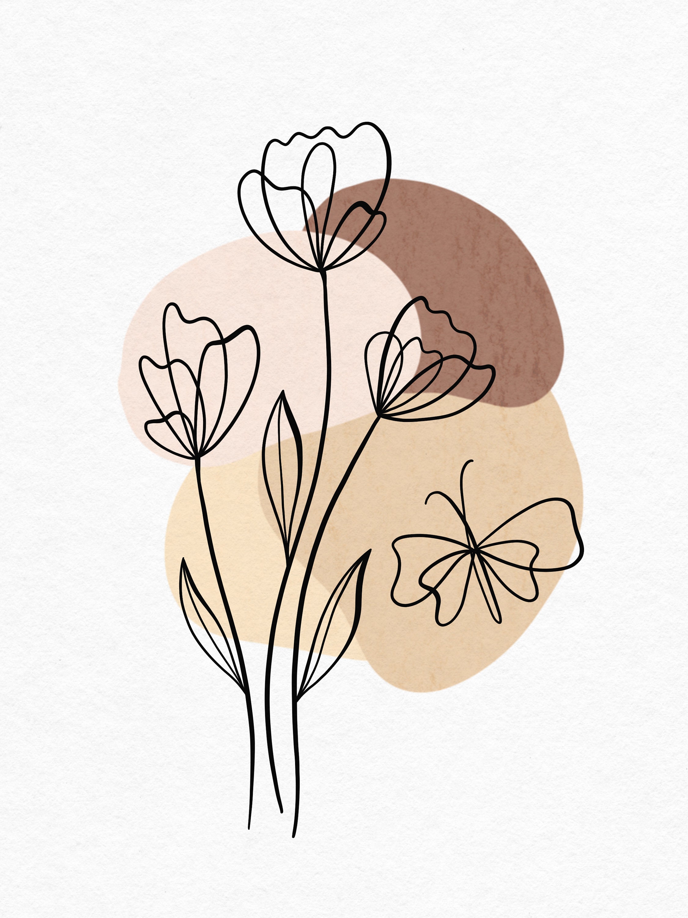 10 Hand-Drawn Simple Flowers - Graphics | Motion Array