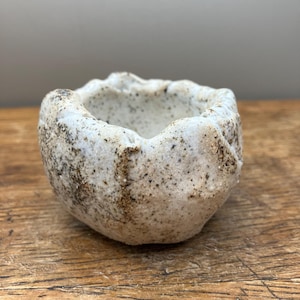 Vaso para mini cactos, vaso para bonsai, esmalte de cinzas de madeira