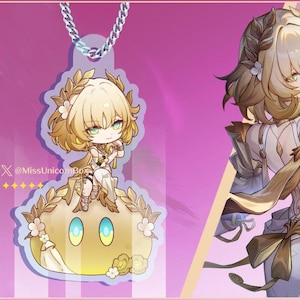 New Honkai Star Rail inspired Woggabbo/ Slime character keychain.