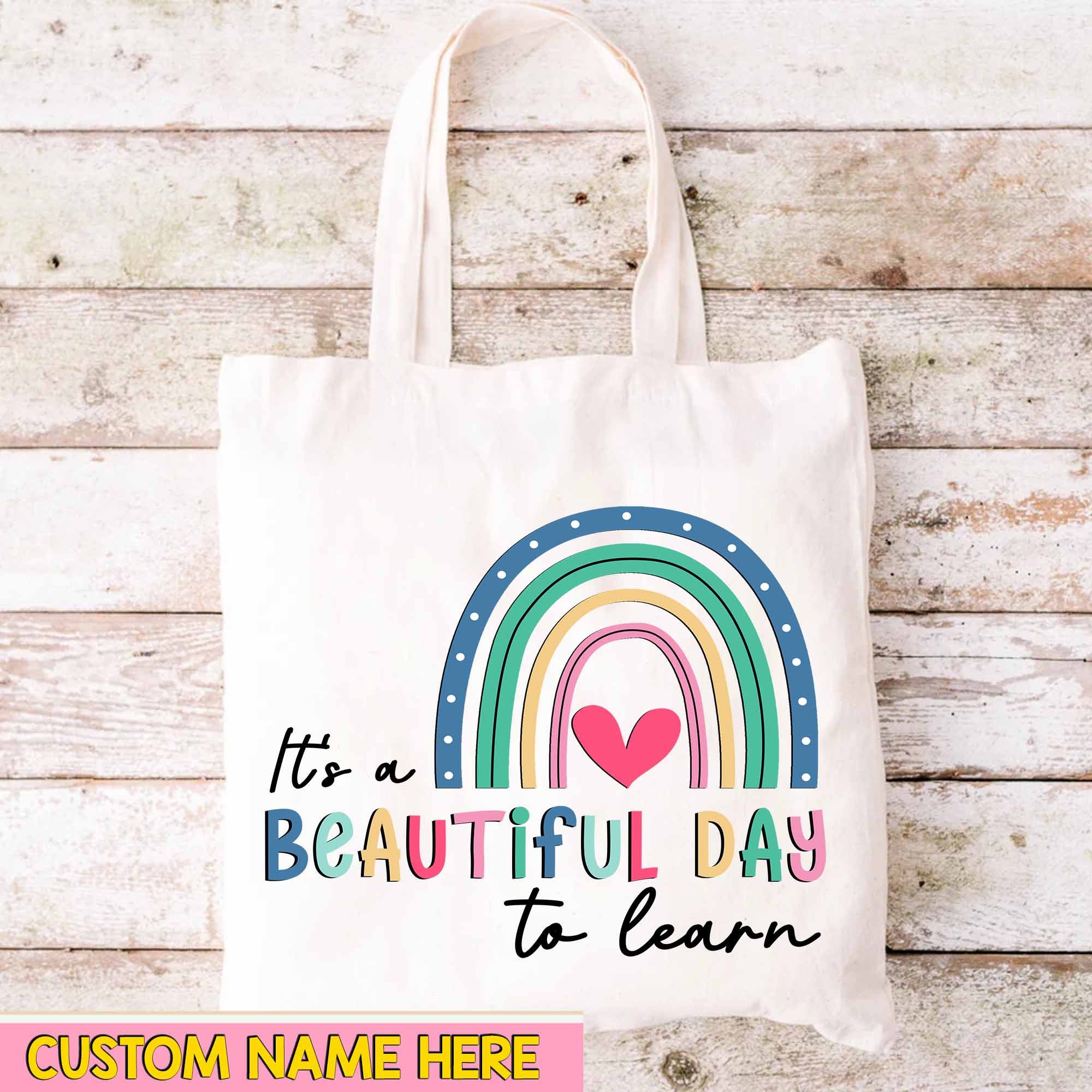 It's a Beautiful Day for a Birthday Canvas Tote Bag 