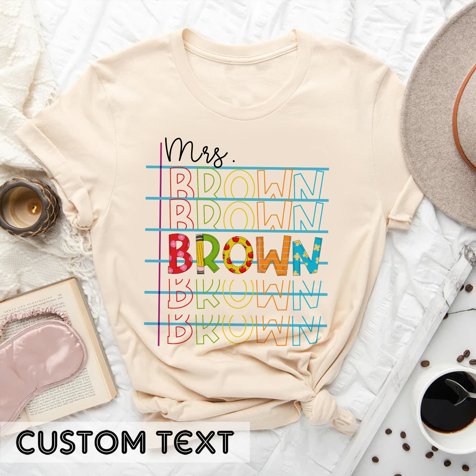 Custom Teacher Shirt, Personalized Name Teacher Shirt, Back To School, Elementary Teacher Shirt