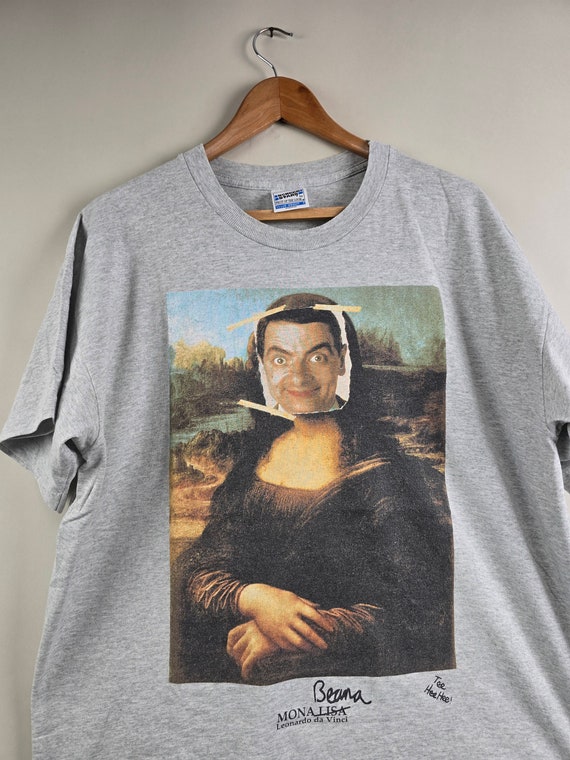 90s Mr Bean Mona Lisa XL 23.5" 28" - image 3