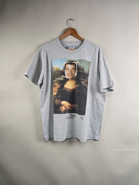 90s Mr Bean Mona Lisa XL 23.5" 28" - image 6