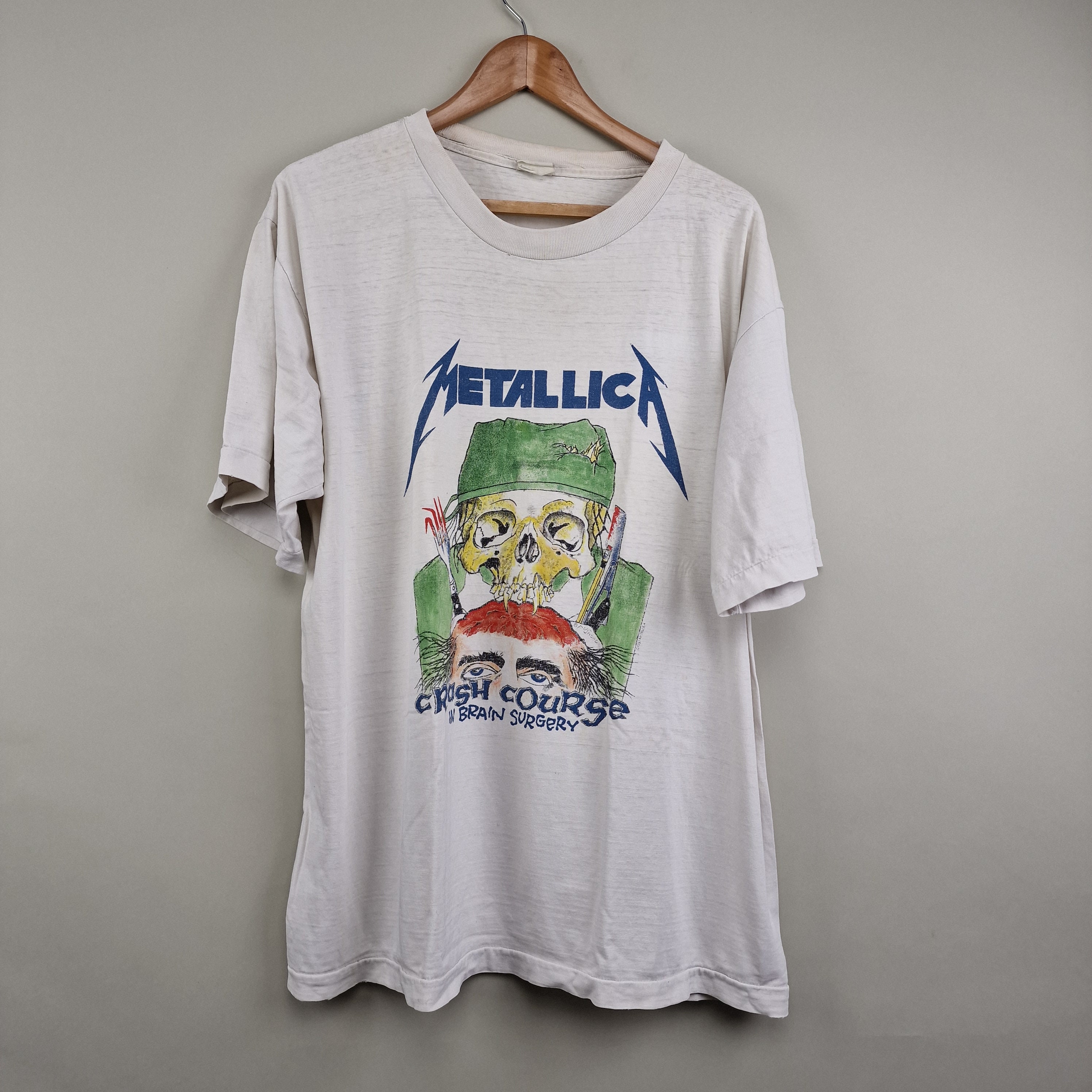 1987 Metallica Crash Course in Brain Surgery Vintage T Shirt - Etsy