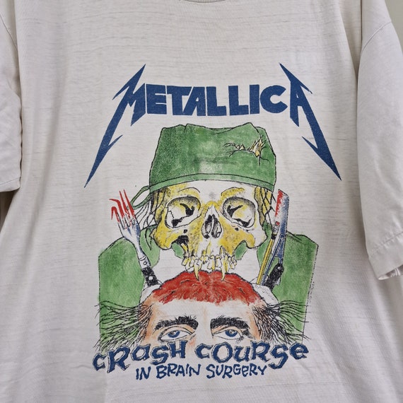1987 Metallica Crash Course in Brain Surgery Vintage T Shirt - Etsy