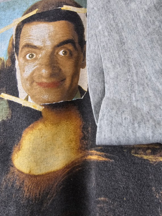 90s Mr Bean Mona Lisa XL 23.5" 28" - image 5