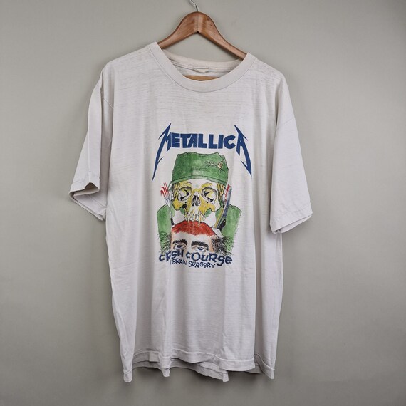 1987 Metallica Crash Course in Brain Surgery Vintage T Shirt - Etsy