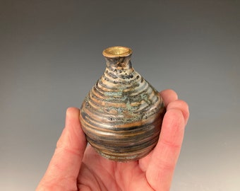 Frith Pot: Minijarrón de cerámica de alta resistencia con borde de oro auténtico