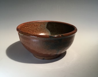 Olla Frith de fuego alto, verde, marrón y naranja, Los Altos Bowl Pot n.° 268