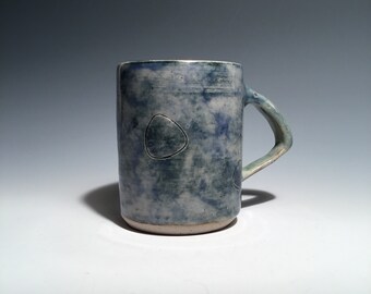 Taza de café de cerámica Frith Pot: Esmalte azul de alta temperatura