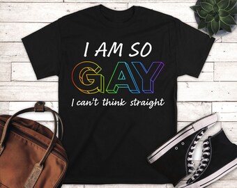 Cant Think Straight Rainbow LGBT Lesbian Gay Pride Bags I Cant Even Think Straight Makeup Bags Birthday Present 