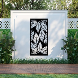 Blatt-Schirm-Metallwand-Kunst: Garten-Dekor-Platte