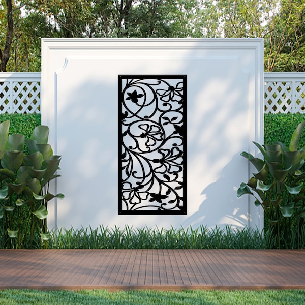 Brewume Screen, Metal Wall Art, Garden Screens, Garden Decor