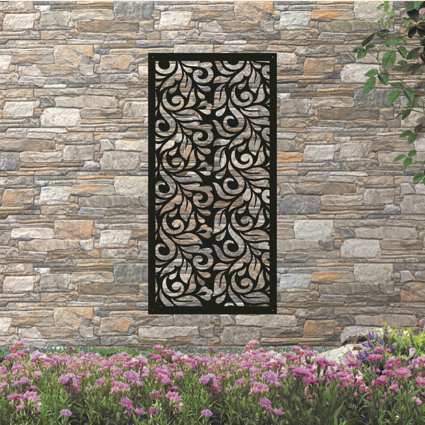 Dragon Herb Screen Metal Wall Art Garden Screens Garden Etsy