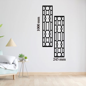 Metall Wand Kunst Vertikale Abstrakte Diamant, Wohnkultur, Metall Dekor, Moderne Wandkunst