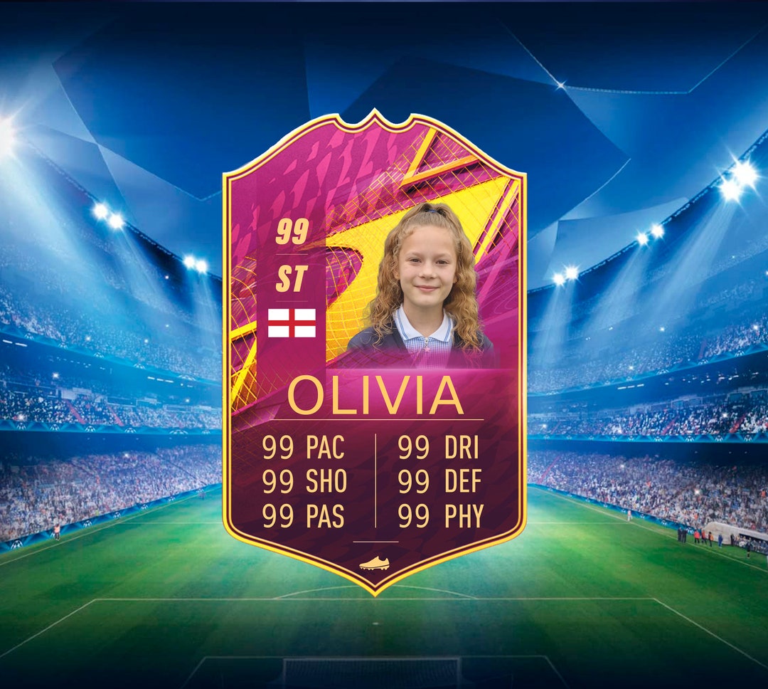Personalised Football Player Cards, Custom Acrylic Collectibles, Unique