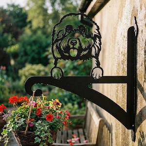 Supporto per cestino sospeso Cockapoo, amanti dei cani, regalo da giardino