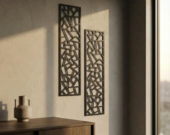 Geometric Triangle Metal Wall Art: Modern Home Decor
