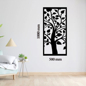 Metal Wall Art Heart Tree Metal, Home Decor, Metal Wall Sign, Modern Wall Art