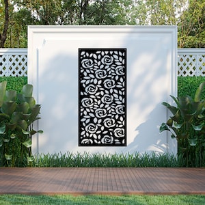 Roter Haubenschirm, Metallwandkunst, Gartenschirme, Gartendekor