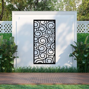 Flemiox Paravent, Metall Wandkunst, Garten Paravent, Garten Dekor