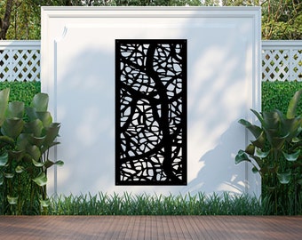 Igurria Metal Wall Art: Decorative Garden Screen Panel
