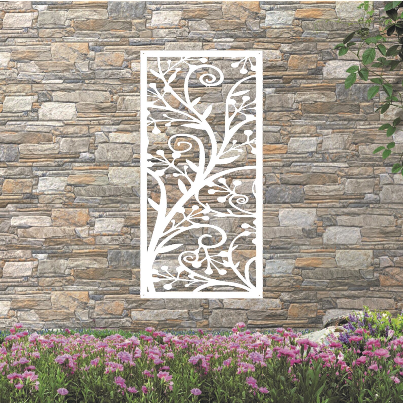 Flower Wall Panel Metal Wall Art Garden Screens Garden Etsy UK
