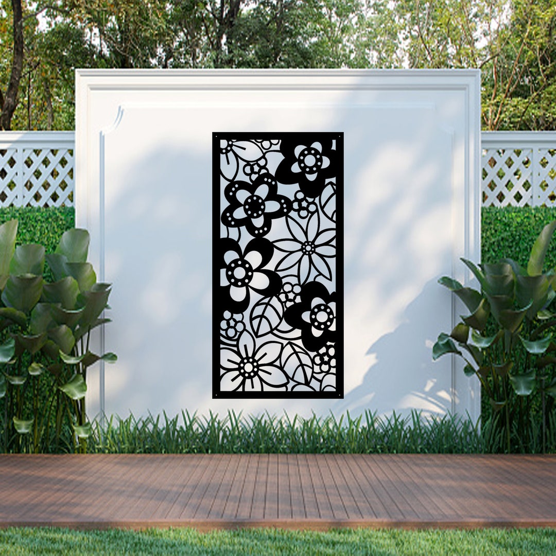 Daisy Gear Screen, Metal Wall Art, Garden Screens, Garden Decor, Home
