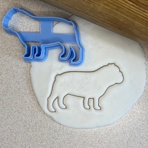 Bulldog cookie cutter by Treats&Prints