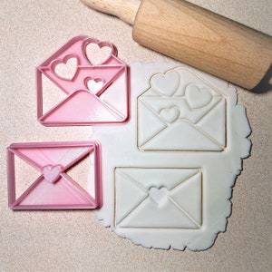 Carta de amor cortador de galletas por Treats&Prints