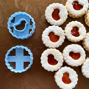 Chick linzer cookie cutters by Treats&Prints
