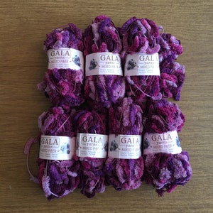 Lavender Purple Yarn Green Yarn Gradient Yarn Cotton Blend Yarn