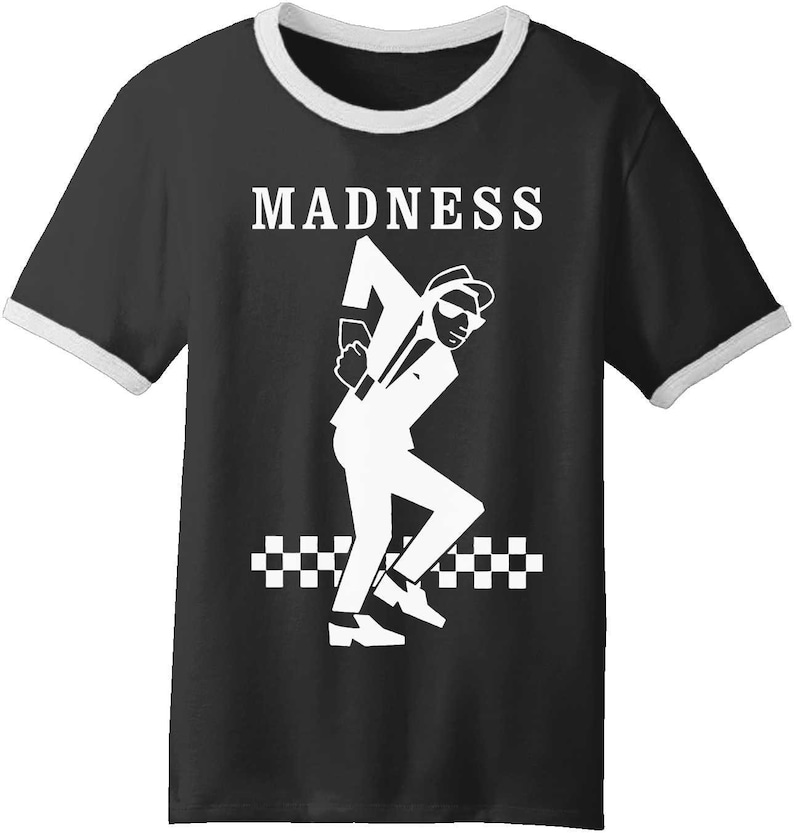 MADNESS quot;WALT JABSCOquot; black ringer t-shirt MADNESS quot;WALT JABSCOquot; black ringer t-shirt