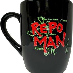 REPO MAN : Mug à café « LOGO & carte »