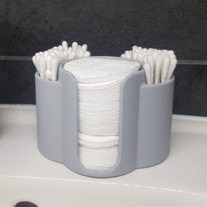 Badezimmer Kosmetik Organizer - Kosmetikhalter für Wattepads, Wattestäbchen, Schminke und Make up Pinsel am Schminktisch